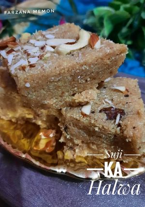 A picture of Suji ka Halwa.