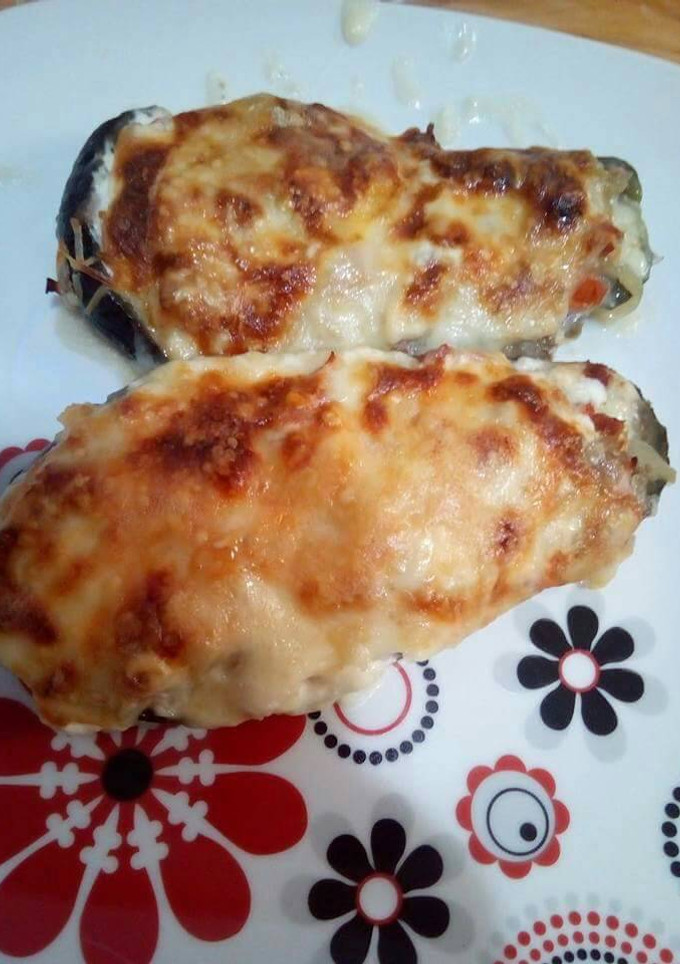 Una foto de Berenjenas rellenas