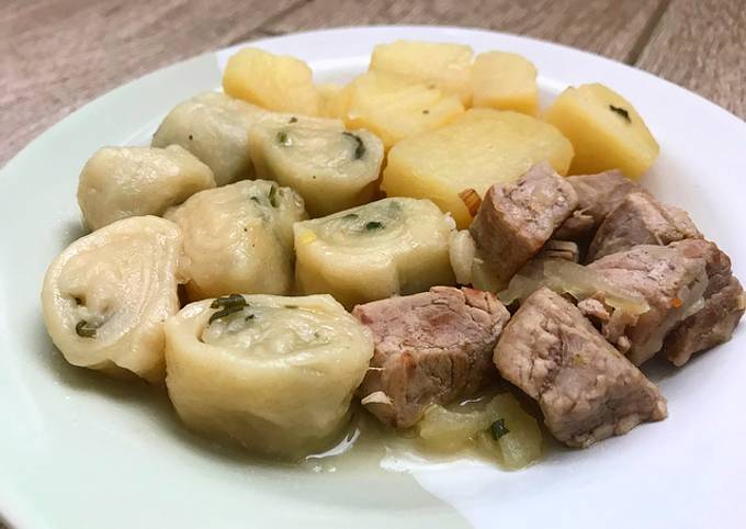 Нудли с мясом и картошкой — рецепт с фото пошагово. Как приготовить нудли с мясом и картошкой?