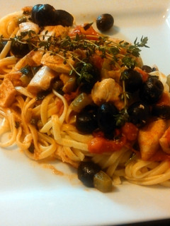 A picture of Chef Thomas's Chicken Linguine.