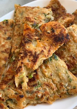 A picture of Gyoza Filling Remake: Korean Pancake (Chijimi).