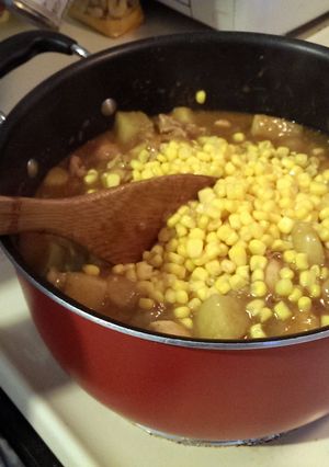 A picture of Curry chicken.