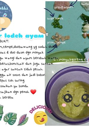 Foto resep Bubur lodeh ayam (MPASI 6+)