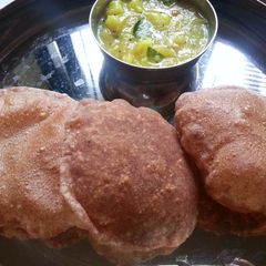 A picture of Ragi Poori (Fingermillet poori).
