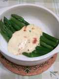 Asparagus with Grainy Mustard and Mayonnaise