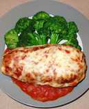 BERENJENA CON SALSA DE CARNE Y QUESO MOZARELA. JON STYLE