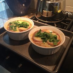 A picture of Copycat Panera Bread French Onion Soup.