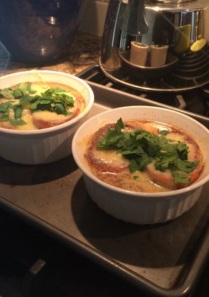 A picture of Copycat Panera Bread French Onion Soup.