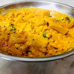 A picture of Dhokli Sabji.