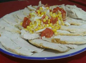 Una foto de Pavita Sadia al horno con hierbas