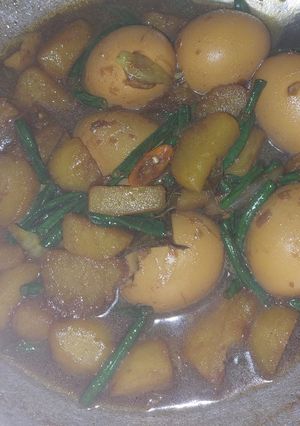 Foto resep Semur kentang telur