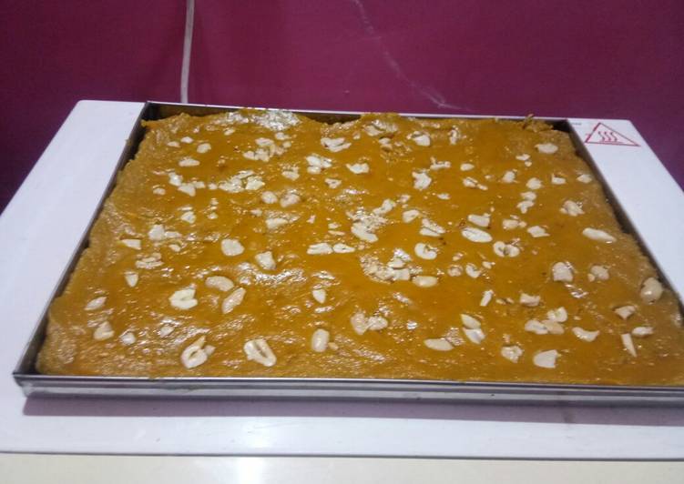 Recipe of Homemade Mango Besan Burfi