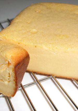 A picture of Made With Love in a Bread Machine! Rich Cheesecake.