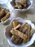 Healthy Sesame Simmered Burdock Root and Aburaage