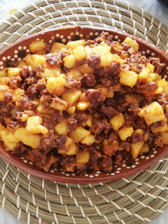 Una foto de Papas con chorizo (receta mexicana)