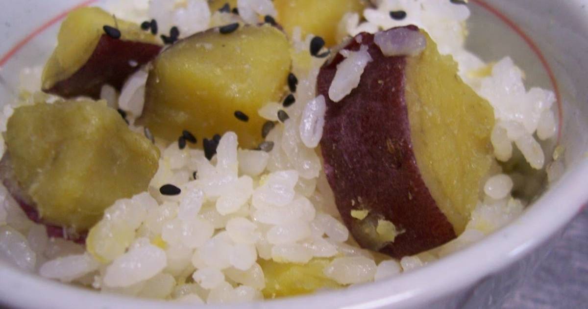 Sweet Potato Rice The Subtle Sweetness Makes Me Happy! Recipe by cookpad.japan Cookpad