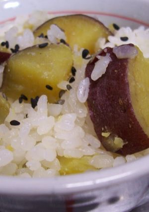 A picture of Sweet Potato Rice: The Subtle Sweetness Makes Me Happy!.