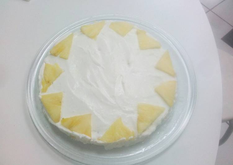 Recette de Récompense-gagner Cheese cake ananas coco