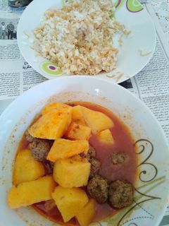 صورة لوصفة روستو مع الارز