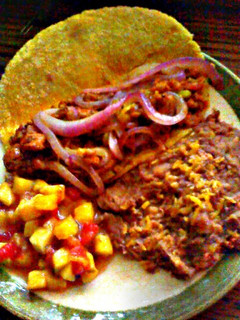 A picture of Simple Chorizo Soft Tacos.