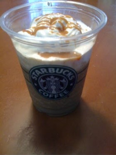 A picture of Starbucks-style Matcha Green Tea Frappuccino.