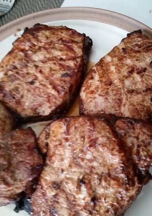 A picture of Yummy marinated pork anything you like.