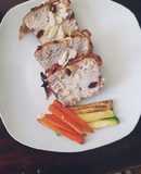 Lomo mechado con verduras salteadas