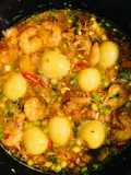 Tôm kho trứng cút