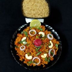 A picture of Red rice pulav.
