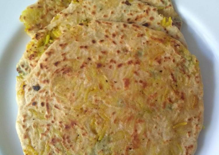 Simple Way to Prepare Ultimate Vegetable rice paratha