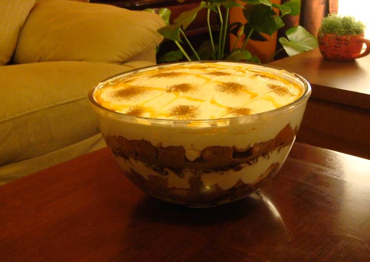 Recipe of Super Quick Homemade Caramel Apple n Pecan Trifle