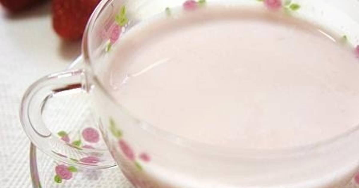 Comforting Strawberry Milk With Condensed Milk Recipe by cookpad.japan