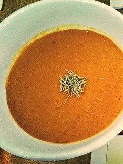 A picture of Creme of pumpking soup.
