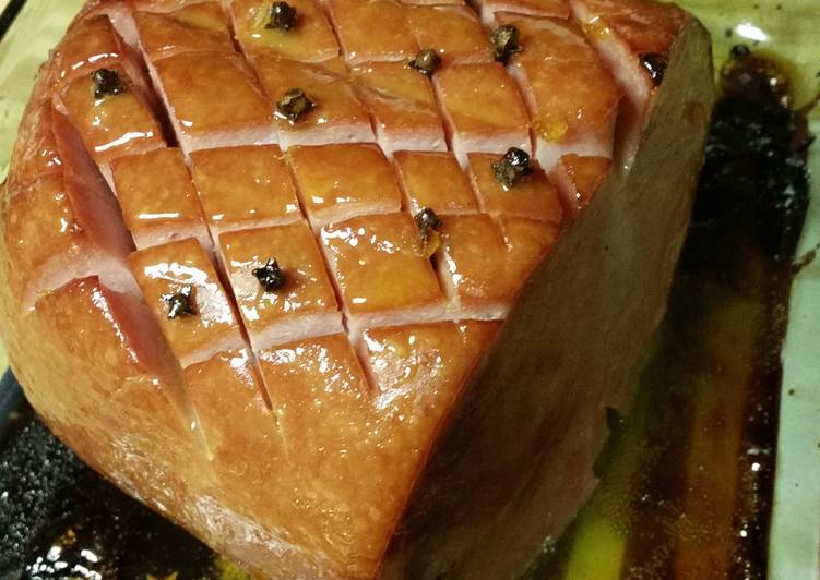 orange glazed ham recipe main photo