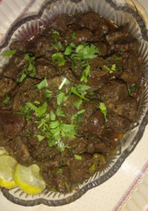 A picture of Fry Gurda kaleji.