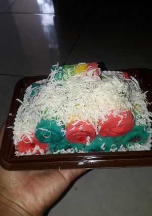 Foto resep Rainbow cake gulung keju