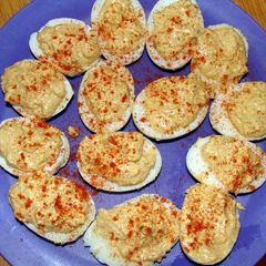 A picture of taisen's deviled eggs.