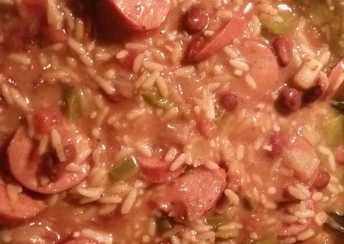 Cajun style red beans and rice Recipe by theonlygirl013 - Cookpad
