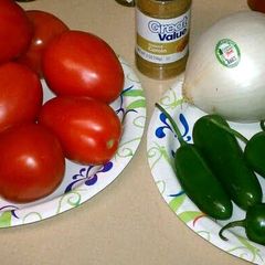A picture of Larry's homemade salsa.