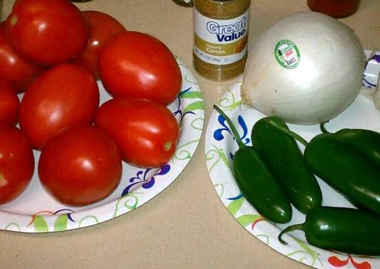 Steps to Make Favorite Larry&#39;s homemade salsa