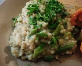 Update, Make Recipe Asiago and Asparagus Barley Risotto Very Delicious