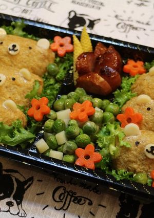 小熊造型便當＆療癒餐盒 的食譜成品照片