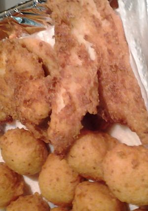 A picture of flounder fried.
