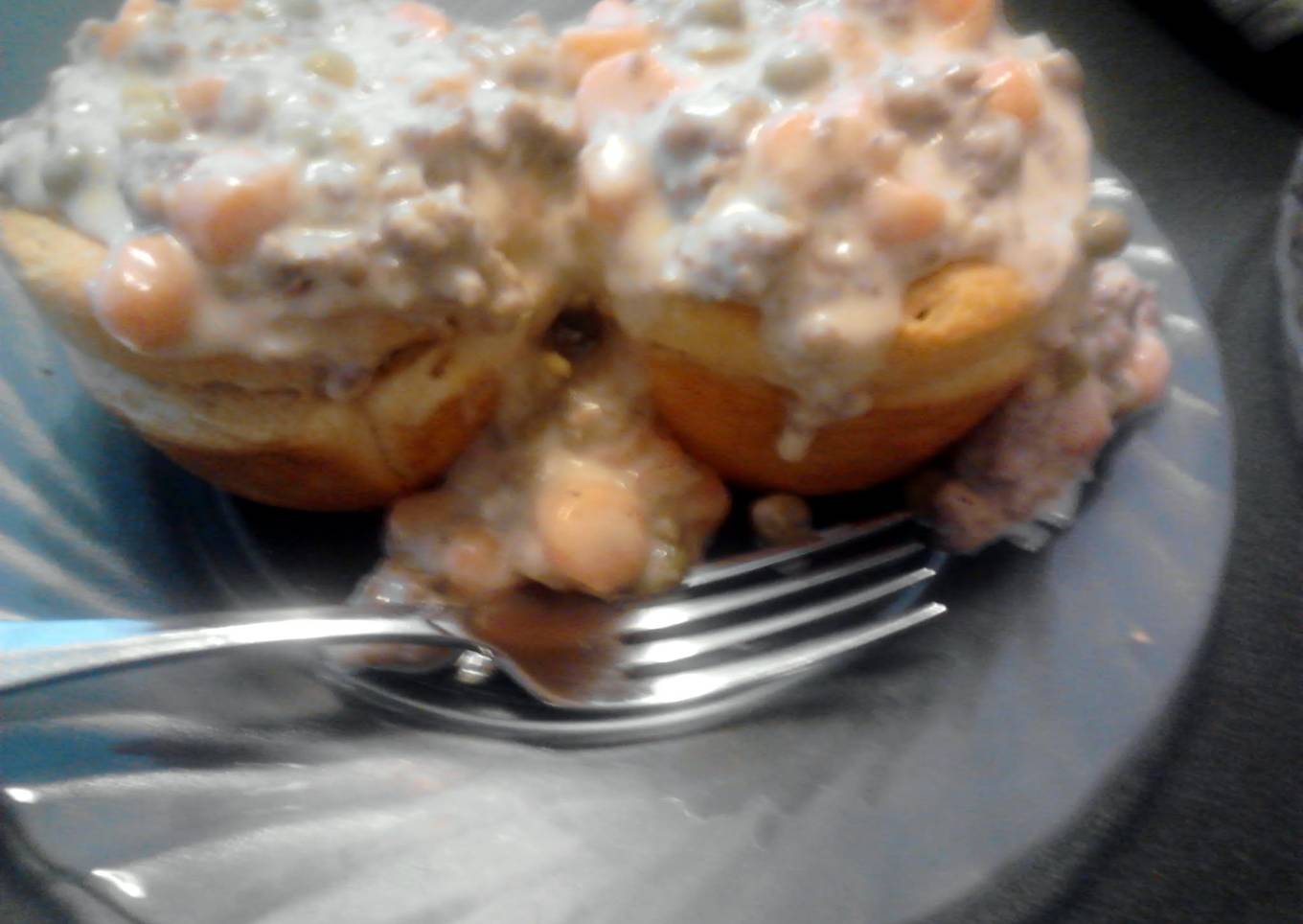 Biscuits and Gravy Individual Casseroles