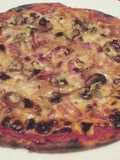Pizza champis y Bacon