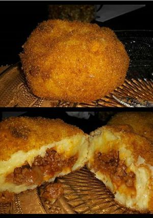 Une photo de Croquettes de pomme de terre farcie bolognaise