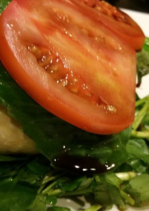 A picture of Chicken Caprese.