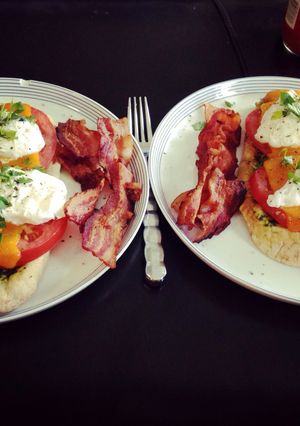 A picture of Mediterranean Poached Egg Breakfast.