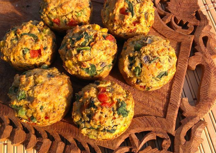 Steps to Prepare Speedy Savory Veggie Muffins