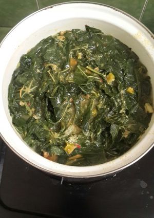 Foto resep Oblok teri daun singkong